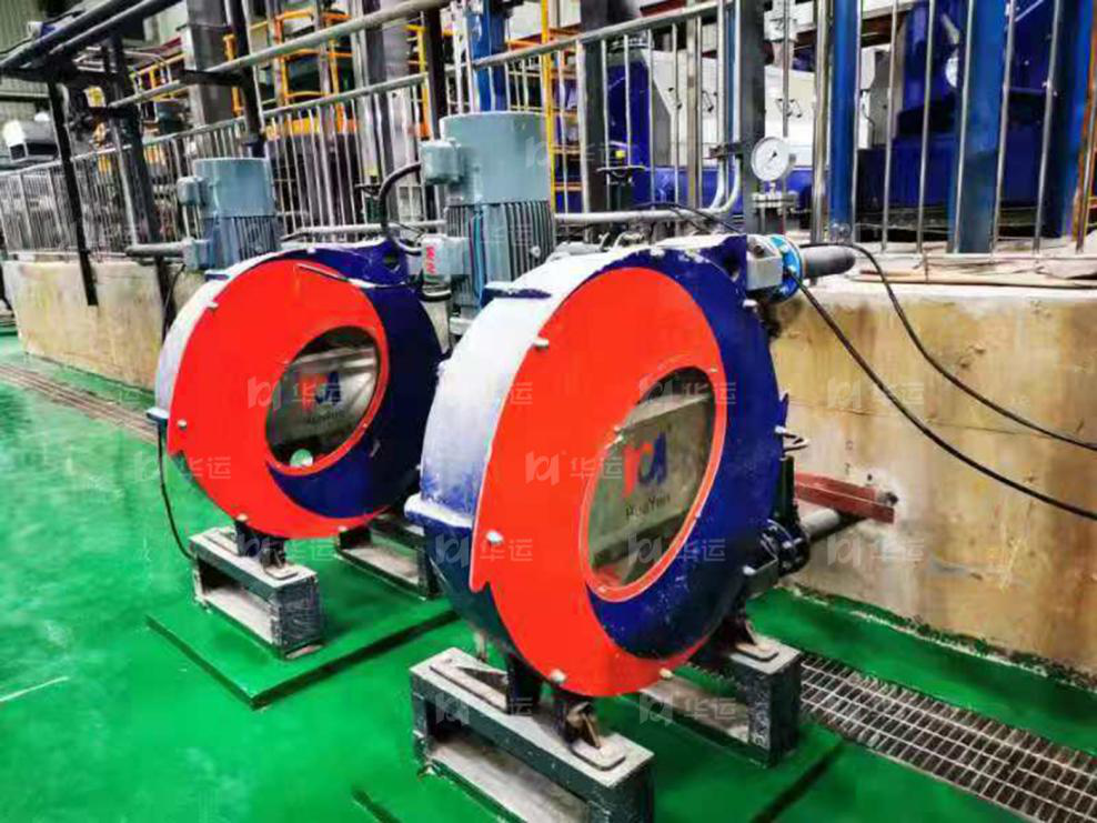 華運(yùn)專利軟管泵在大型餐廚垃圾處理項(xiàng)目中開機(jī)