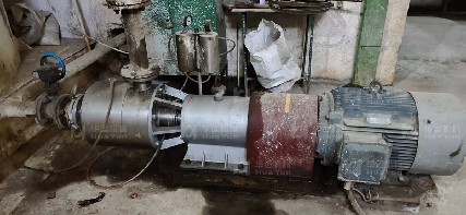 廣西某糖廠石灰漿乳化泵使用現(xiàn)場(chǎng)